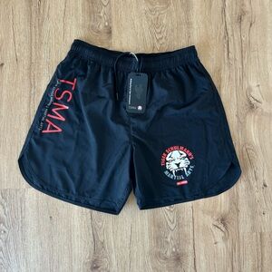 Black TSMA Athletic Shorts Tiger Schulmans New with tags size Large